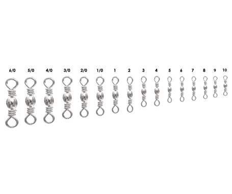 AQUA MARINE - Brass Barrel Swivel-Nickel Plated
